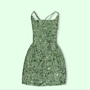 Windsor Elegant Green Sequin Dress